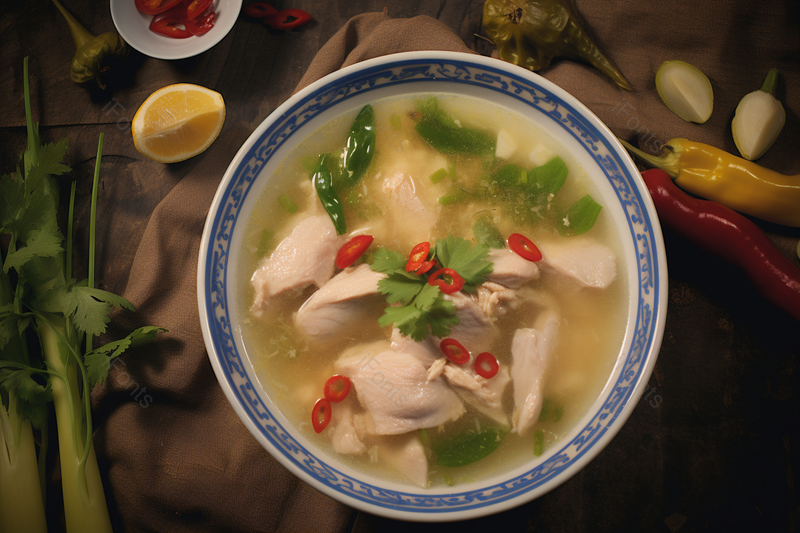 俯拍食物香辣酸菜肉片美食摄影,高清,摄影图,摄影图片,图片大全,摄影图免费下载